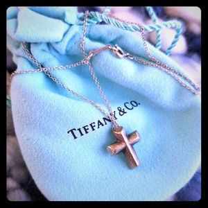 Tiffany Silver Paloma Picasso Tenderness Cross nec